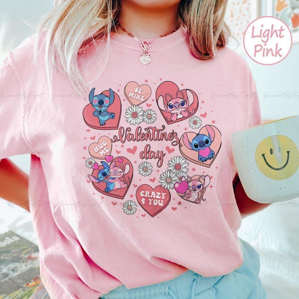 Stitch And Angel Valentines Day Disney Valentines Day Vuitino Shirt Stitch And Angel Valentines Day Disney Valentines Day Vuitino Shirt
